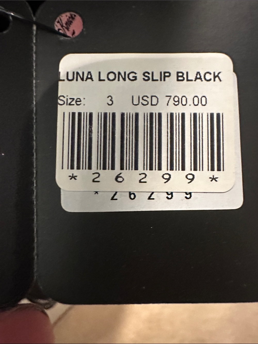 Luna Long Slip - Black agent provocateur NWT
